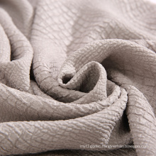 6A 19M/M Khaki crepe pure silk jacquard  fabric for garment